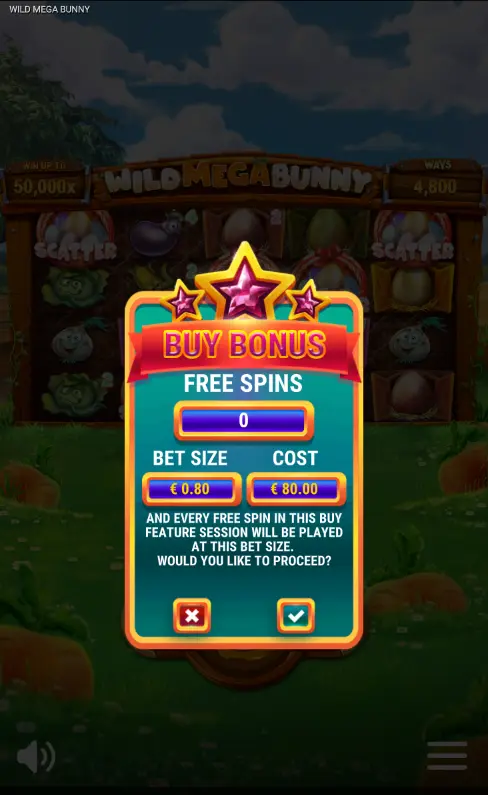 Kleines Mega Bunny Wild (1x1 oder 1x2) im Spielraster