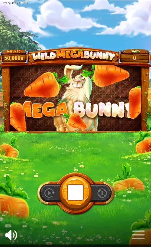 Mega Bunny big win screen showing multiplier calculation path to 50000x