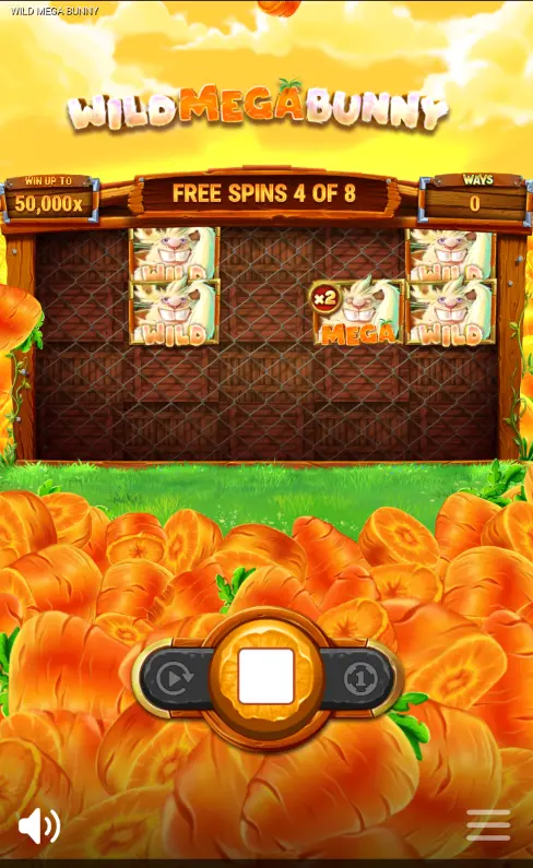 Mega Bunny free spins with guaranteed Mega Bunny Wild present