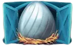 Silver egg symbol